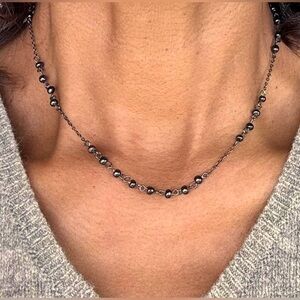 Black Beaded Choker Necklace
Like New / Never Worn